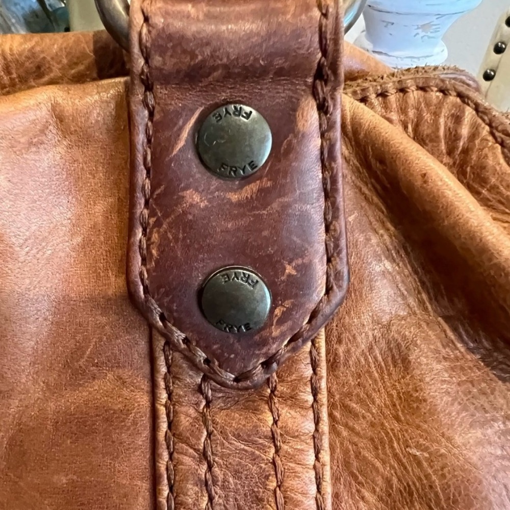 Frye Melissa Leather Tote- distressed style - Picture 7 of 10